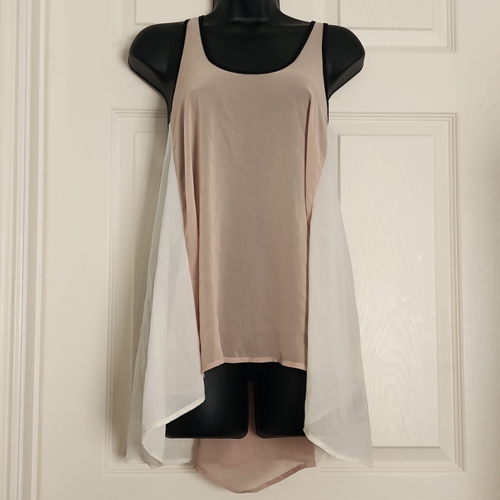 My Story Sheer Sleeveless racetrack back top